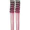 thumbnail image 2 of Clip In Rainbow Hair Extensions 12Pcs 20.5 Inch Glitter Clip-In Hair Pieces Kit for Women Girls Kids Cosplay Christmas Halloween Party Festival Accessories, 2 of 9