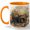 Orange, variant on Retro Camera Coffee Mug, Dreamy Floral Photography Mug, Vintage Camera Art Ceramic Mug, Photographer Gift for Women Men, 11 oz