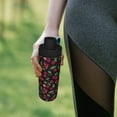 thumbnail image 6 of Haiem Ripe Red Cherry Printed Sports Insulated Kettle 18oz stainless steel kettle Leak-proof Water Bottle,Double-wall Insulated Bottle for Travel,Sports,Fitness, 6 of 7