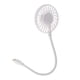 thumbnail image 3 of 2xMini Ventilador Portátil USB Ventilador De Escritorio Cable Flexible Para Viajes Diarios Ligero Blanco 35x8x2,8 Cm, 3 of 8