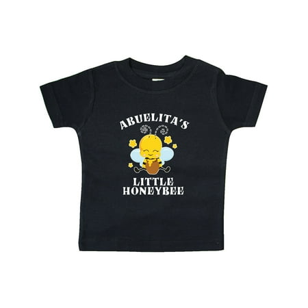 

Inktastic Cute Bee Abuelita s Little Honeybee with Stars Gift Baby Boy or Baby Girl T-Shirt