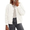 thumbnail image 1 of Suéter PRETTYGARDEN Otoño 2025 Blanco con Botones XL, 1 of 8