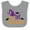 Heather and White, variant on Inktastic My First Halloween, Witch Hat, Pointy Hat, Bats Boys or Girls Baby Bib