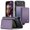 Purple, variant on Allytechgroup 2 In 1 Wallet Case for iPhone Air, Detachable Magnetic Back Cover Cards Holder Premium PU Leather Stand RFID Blocking Bumper Shockproof Case Cover for iPhone Air, Purple