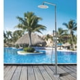 thumbnail image 2 of 85.82'' H Temperature Controlled Freestanding Outdoor Shower with Detachable Shower Head and Footwash Spout, Polish Chrome, 2 of 6