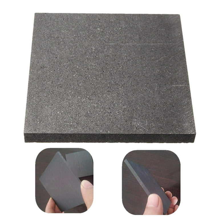 2pcs 100 x 100 x 10mm 99.9%Pure Graphite Block Electrode Plate
