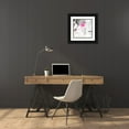 thumbnail image 3 of PI Studio  15x15 Black Ornate Wood Framed with Double Matting Museum Art Print Titled - Gray Pink I, 3 of 4
