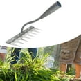 thumbnail image 6 of figatia Garden Rake Lawn Loosening Practical Sturdy Versatile Heavy Duty Hand Tool for Gardening Outdoor Homeowners Yard Cultivating 8, 6 of 8