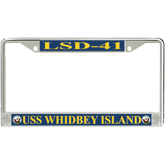 USS Whidbey Island LSD-41 License Plate Frame