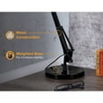 thumbnail image 3 of Bostitch Swing Arm Metal LED Desk Lamp, Black, 3 of 8