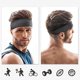 thumbnail image 4 of style 1 Diadema deportiva para hombre, banda para el sudor, banda deportiva elástica con absorción de humedad, banda Universal para el cabello que absorbe el sudor para hombres y, 4 of 5