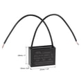 thumbnail image 3 of Capacitor de ventilador de techo CBB61 de 4.75uF 250V AC 2 cables Uxcell 1 paquete, 3 of 6