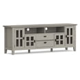 thumbnail image 5 of Simpli Home Simpli Home Artisan 72 inch TV Media Stand in Fog Gray, 5 of 13