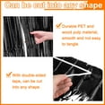 thumbnail image 3 of Uxcell 2 Pcs Black Foil Curtain Backdrop,3.3ft x 8.2ft Tinsel Foil Fringe Curtain, 3 of 6