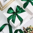 thumbnail image 3 of Dark Green Satin Ribbon, 2 Inches x 25 Yards Solid Fabric Ribbons for Gift Wrapping, Flower Bouquet, Crafts and Wedding Party Decoration, 3 of 7