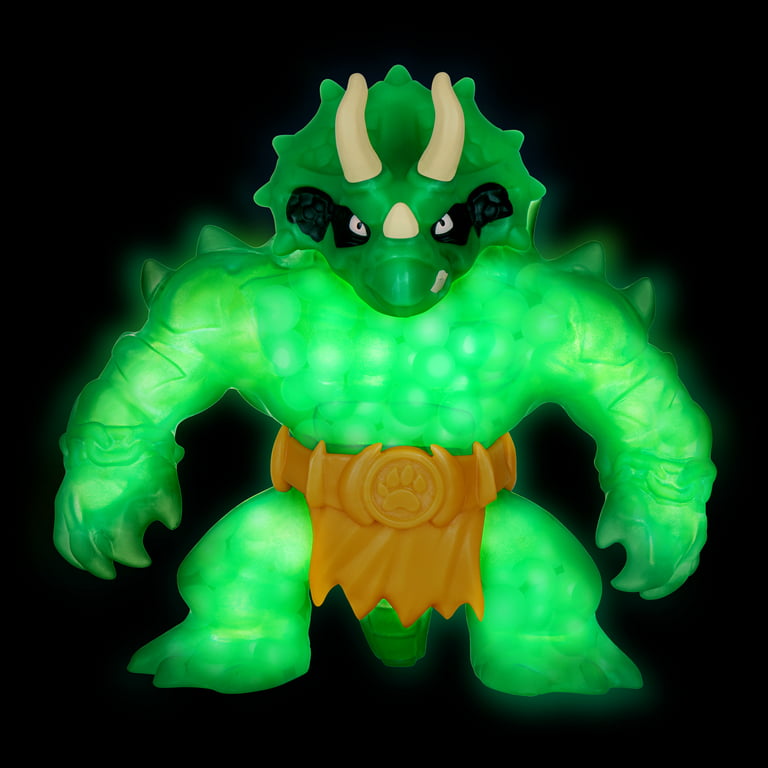 Heroes of Goo Jit Zu Glow Shifters Hero Pack - Super Gooey Tyro Hero Pack.  Goo Filled Toy with a Unique Glowing Goo Transformation. Crush The core and