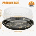 thumbnail image 5 of 30 Pack 10 Inch Plastic Serving Tray with Lids, Catering Trays with Lids, Party Tray with Lids Large Sandwich Trays for Parties with Lid for Takeout Food Catering Picnic(Gold), 5 of 8