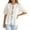 White Shirts, variant on Women Fashionable And Comfortable Reversible Short Sleeve Shirt With Adjustable Tie For Breathable Solid Color Summer Blouse Back To School Tops