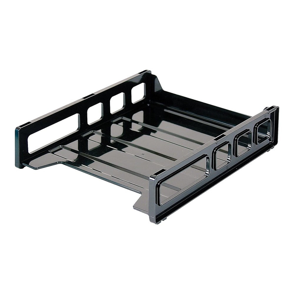 Staples Stackable Desk Trays Front Load Letter Size Dps03535 Walmart Com Walmart Com