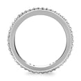 thumbnail image 3 of 14k White Gold Round Diamond Eternity Ring Size 4, 3 of 4