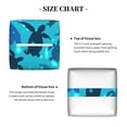 thumbnail image 5 of Lsque World Turtle Day Printed Tissue Box Cover Holder, Facial Paper Organizer Dispenser,Square with Bottom Belt, PVC Leather Decorative Organizer, 5 of 8
