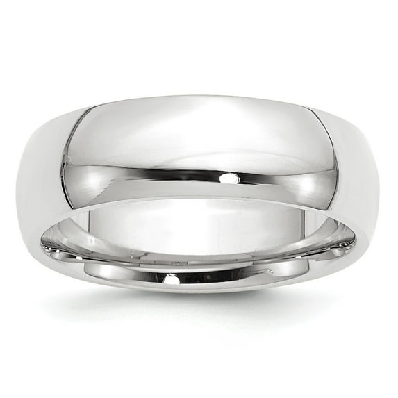 10KW 7mm Standard Comfort Fit Band Size 13 in 10k White Gold