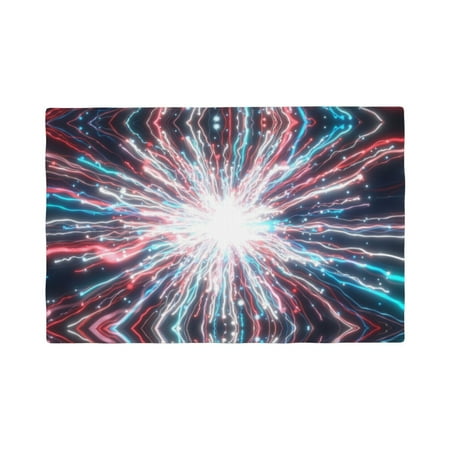

Placemats Set of 4 Blue Swirl Fireworks Heat Resistant Non - Slip Place mats Waterproof table mat for Kitchen Dining-6片装
