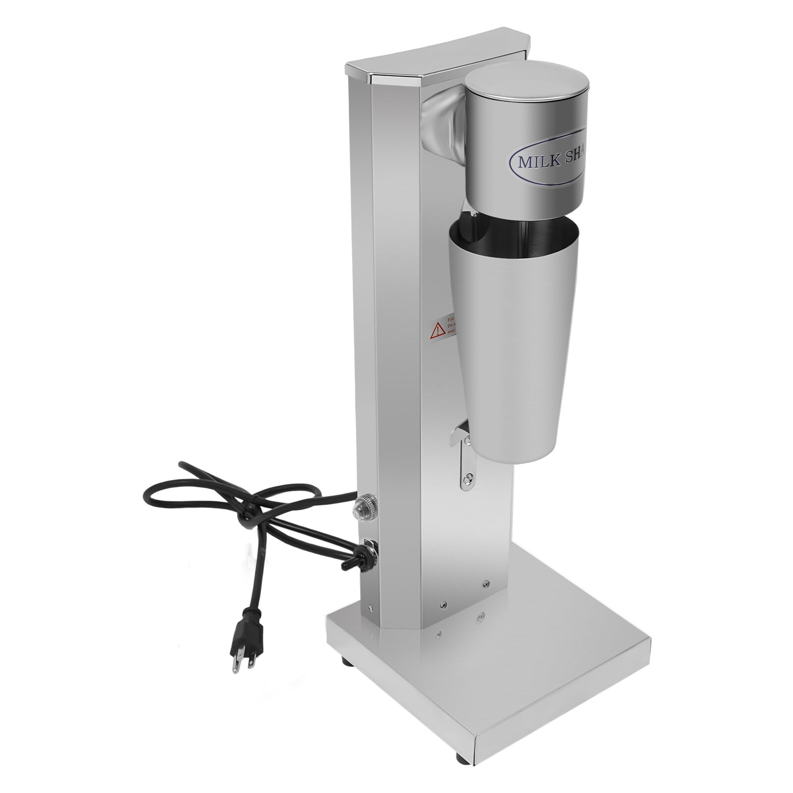 180W Electric Milk Shaker Blender, 2-Speed Adjustable, Stainless Steel Mixer Frothers Machine with Cup 110V