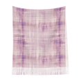 thumbnail image 2 of Mode pour Femmes Tassel Scarf, Aquarelle Violet Texturé Long Châle, Léger et Chaud, 2 of 6