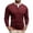 Red, variant on Henley Shirts for Men Summer Solid Casual Crew Neck Long Sleeve Pocket T Shirts for Men