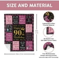 thumbnail image 6 of 90th Birthday Gifts for Women, Best Gifts for 90 Year Old Woman, Gifts for 90 Year Old Woman, 90 Year Old Birthday Gifts for Women, 90th Birthday Gift Ideas, 90th Birthday Blanket 50"X60", 6 of 6