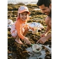 thumbnail image 6 of BemeyourBBs Toddler Baby Boy Girl Crab Swimsuit Infant Bathing Suit 3 Piece Rash Guard Set Crab Print Zipper Long Sleeve Swimming Tops Swim Trunks Shorts Set Sun Cap Summer Swimwear Beachwear, 6 of 9