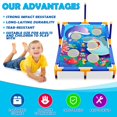 thumbnail image 2 of Juguete Bean Bag Toss Game Toyk 3 en 1 con soporte para niños de 3 a 6 años, 2 of 6