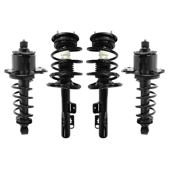 Unity Automotive Front & Rear Complete Strut Assembly Kit Fits 2005-2007 Ford Five Hundred, 4-11293-15181-001