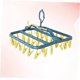 thumbnail image 4 of unbranded Colgador Colgante Azul Con Clips Plegables Y Antideslizantes Para Y Organizar Ropa En Casa, 4 of 7