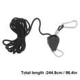 thumbnail image 4 of KAKOWELY 2pcs Heavy Duty Ratchet Ropes Adjustable Rope Ratchets Hanger Grow Light Rope Hangers,94.49X"X1.3"X0.63", 4 of 4