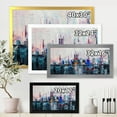 thumbnail image 4 of Designart 'Modern Abstract City Skyscrapers' Modern Framed Art Print, 4 of 4