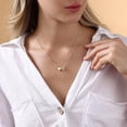 thumbnail image 7 of Initial Heart Necklace for Women 14K Gold Plated A-Z Letter Necklace Dainty Bubble Heart Pendant Tiny Initial Necklaces for Women Teen Trendy Jewelry Gifts, 7 of 7