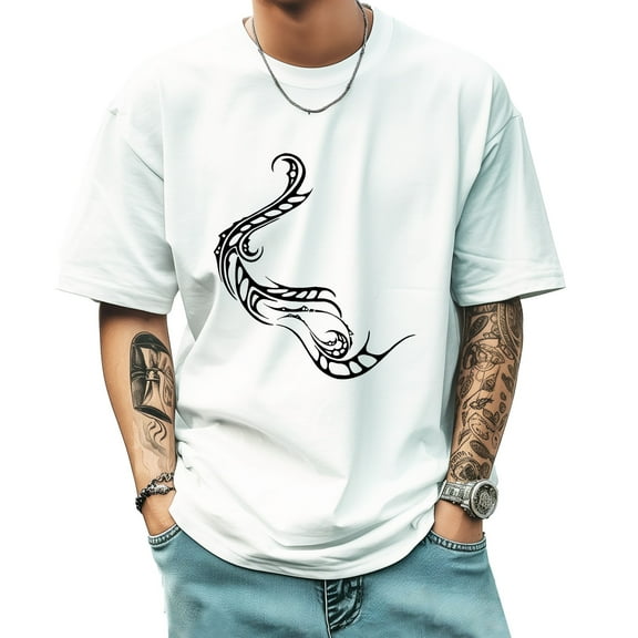 Graphic Tees for Men Summer New Print Casual Tee Fashion Trend Sports Shirt Select