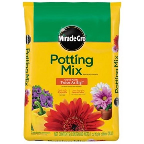 Miracle-Gro 75651300 Indoor and Outdoor Potting Mix 1 cu. ft