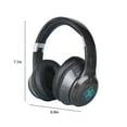 thumbnail image 3 of ANC Over-Ear Noise Cancelling Wireless Headphones with Charging Cable, 22 Hr Battery, Microphone, Works with iPhone Android and Bluetooth Devices, 3 of 7