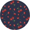 thumbnail image 2 of muroi Watercolor Cherry with Twig Round Fitted Tablecloth with Elastic Protector Table Kitchen Dinner Waterproof Oil-Proof Table Covers Fits 40"-44", Small, 2 of 6