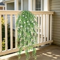thumbnail image 6 of Artificial Hanging Plants, Fake Hanging Vine Flowers, Faux Hanging Plants Outdoor, Faux Eucalyptus Leaf Greenery, Wall Indoor Room Wall Wedding Patio Porch Decor, 6 of 6
