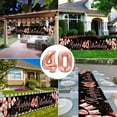 thumbnail image 3 of 40th Birthday Decorations for Women, Rose Gold Birthday Yard Banner and 40th Happy Birthday Balloons for 40th Anniversary Birthday Party Supplies Indoor Outdoor Yard Decor, 3 of 7