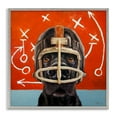 thumbnail image 5 of Stupell Industries Black Dog Wearing Football Helmet Sports Plays Framed Wall Art, 17 x 17, Design by Lucia Heffernan, 5 of 5