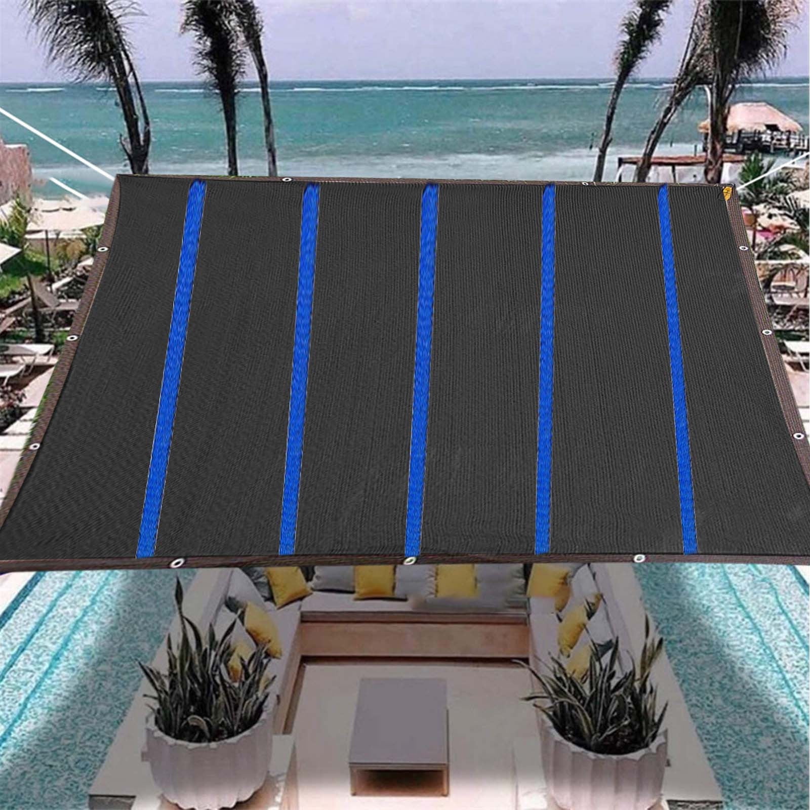 Big Savings karymi Blue Reinforced Sun-Block Shade Cloth Aging Proof Mesh Shade Netting for Shading Water Proof Kennel Shade Stripe Reinforcement Big Savings Sports and Outdoors Travel Accessories