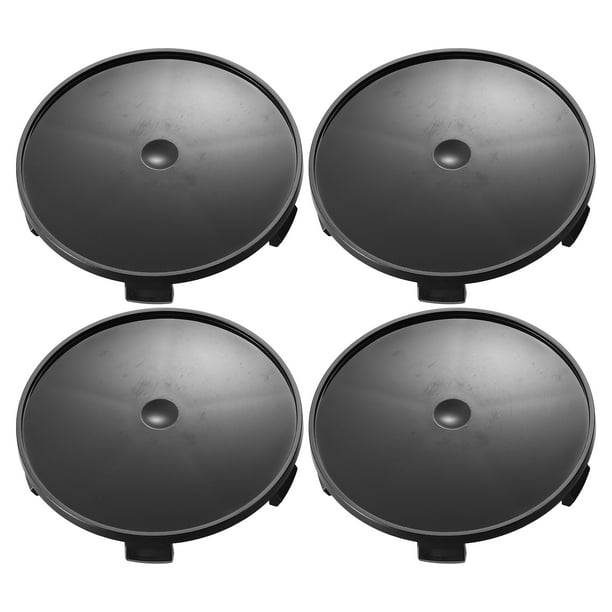 68mm Diámetro 5 Clips Auto Coche Neumático Centro Cubo Tapas Base Negro 4 Piezas