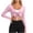 Pink, variant on Tqcoqu Womens Tie Front Wrap Crop Tops,Long Sleeve Shrugs Cropped Shirts Yoga Cover Up Top Pilates Workout Outfits,Pink Women's S-XXL