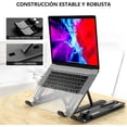 thumbnail image 4 of Soporte de Plástico PP Portátil para Laptop, Base Laptop Plegable con Escalones Ajustables, Ligero y Portátil, Soporte Computadora para Ventilación de Calor, Estable y Antideslizante, 4 of 4