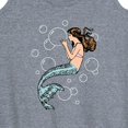thumbnail image 3 of Instant Message - Mermaid Holding Bubbles - Women's Racerback Tank Top, 3 of 6